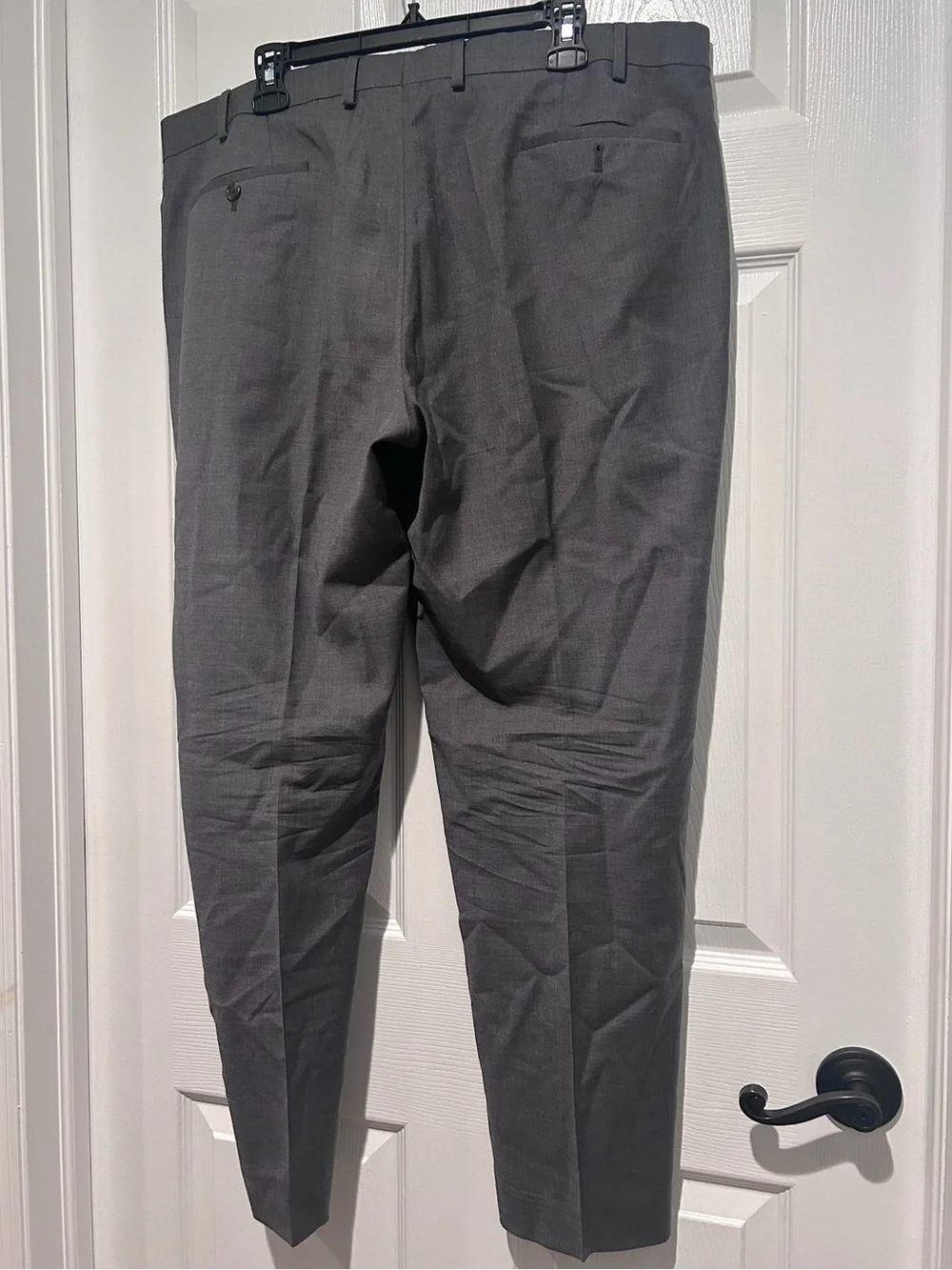 Lauren Ralph Lauren Gray Dress Pants Men 40x30 Flat Front Classic Fit Trousers